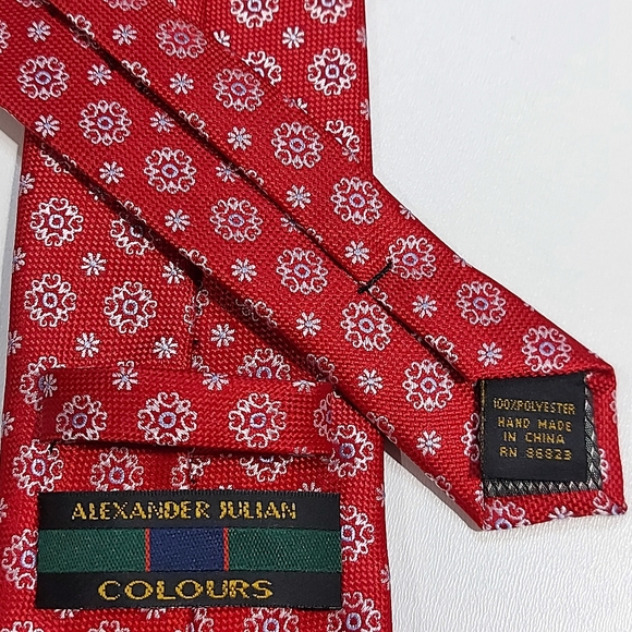 Alexander Julian Colours Neck Tie 100% Polyester - Picture 9 of 11